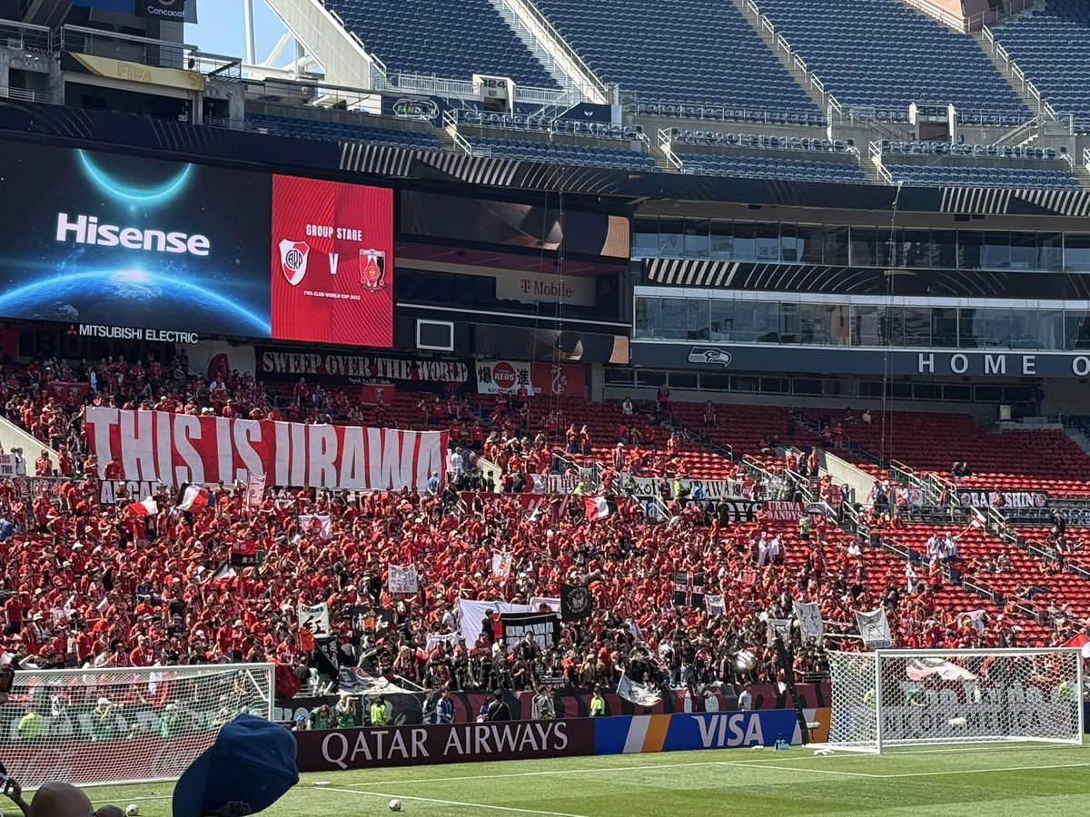 Ultramaniatics's tweet photo. THIS IS URAWA
River Plate 🇦🇷
vs
Urawa Red Diamonds 🇯🇵
📽 @HISSOCCER 
#FIFACWC 17.06 https://t.co/T20PxV5HxS