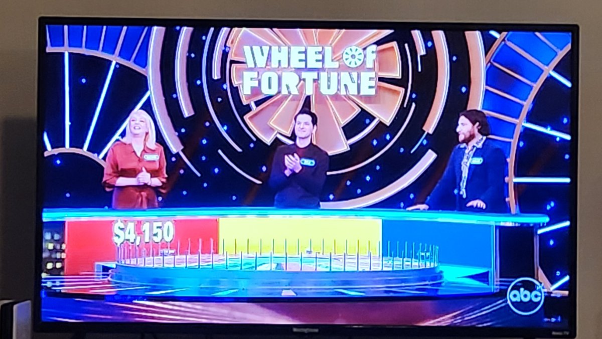 I get home, turn on the tv without changing the channel and Sonic and Wade are playing Wheel of Fortune on TV.