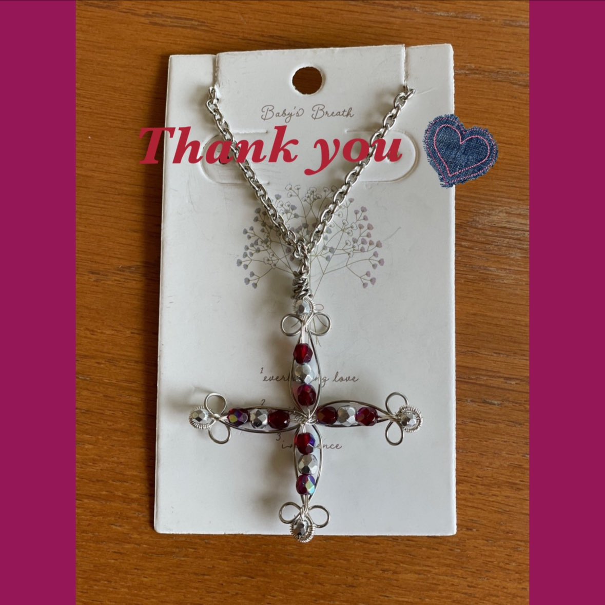 2024年2月15日『作家蚤の市』でこちらのダークレッドのワイヤーユニセックスネックレスがお嫁に行きました✝️こちらは残り1点になり、終了する作品です✝️✨下記でも色々販売しております↓新作も販売しております

creema.jp/c/CandHLabo  

minne.com/chrome528