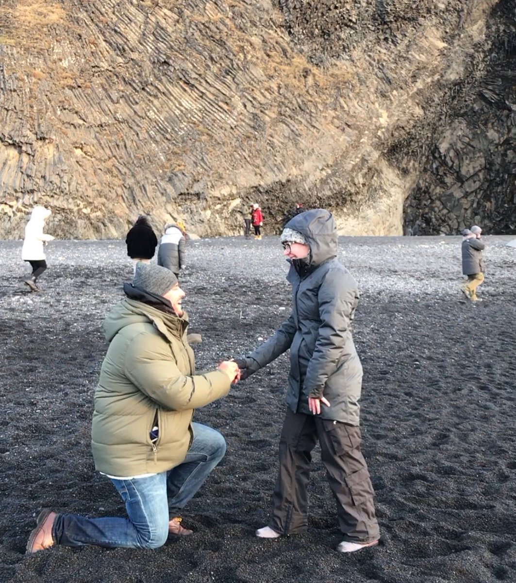 victorromero55's tweet photo. This is so sad. The day my wife &amp; I got engaged, we ran into Anne Burrell in Iceland. 
I told her I was going to propose to my gf. She got excited &amp; offered to take photos. She couldn’t have been more friendly. 
I’ll miss watching her on tv, but glad to have a fun memory with her https://t.co/HoSTFLjkig