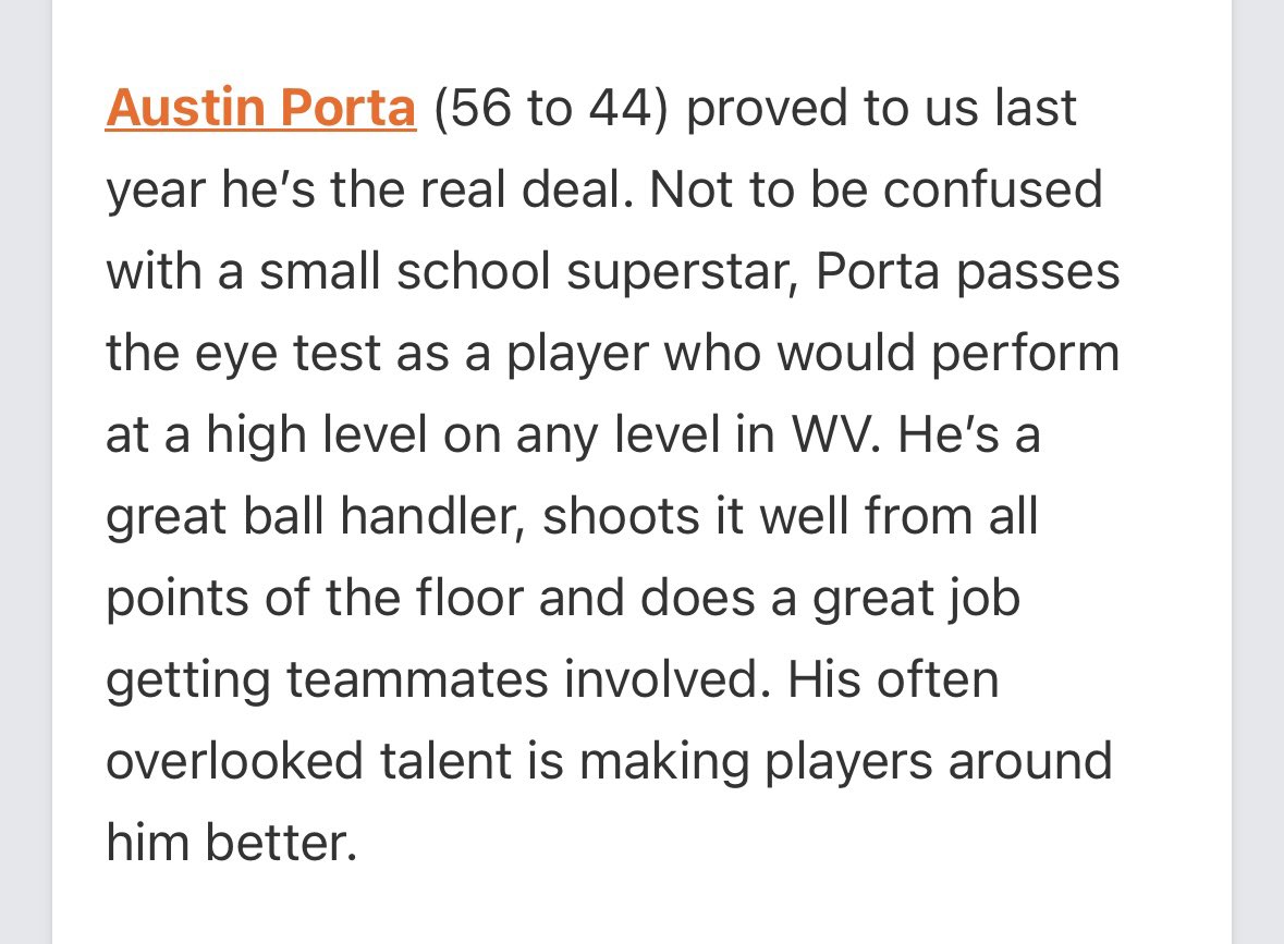 Thanks for the mention <a href="/scottwstrode/">Scott W. Strode</a>!

<a href="/BlueChipsNation/">BlueChips Nation Hoops</a> <a href="/PrepHoops_WV/">PrepHoopsWV</a> <a href="/KevinMoses38/">Kevin Moses LLC</a> <a href="/coach_bland1010/">Mitchell Bland</a> <a href="/OllyReedSports/">Olly Reed Sports LLC</a> <a href="/Ahhh_Griff/">Michael Griffith</a>