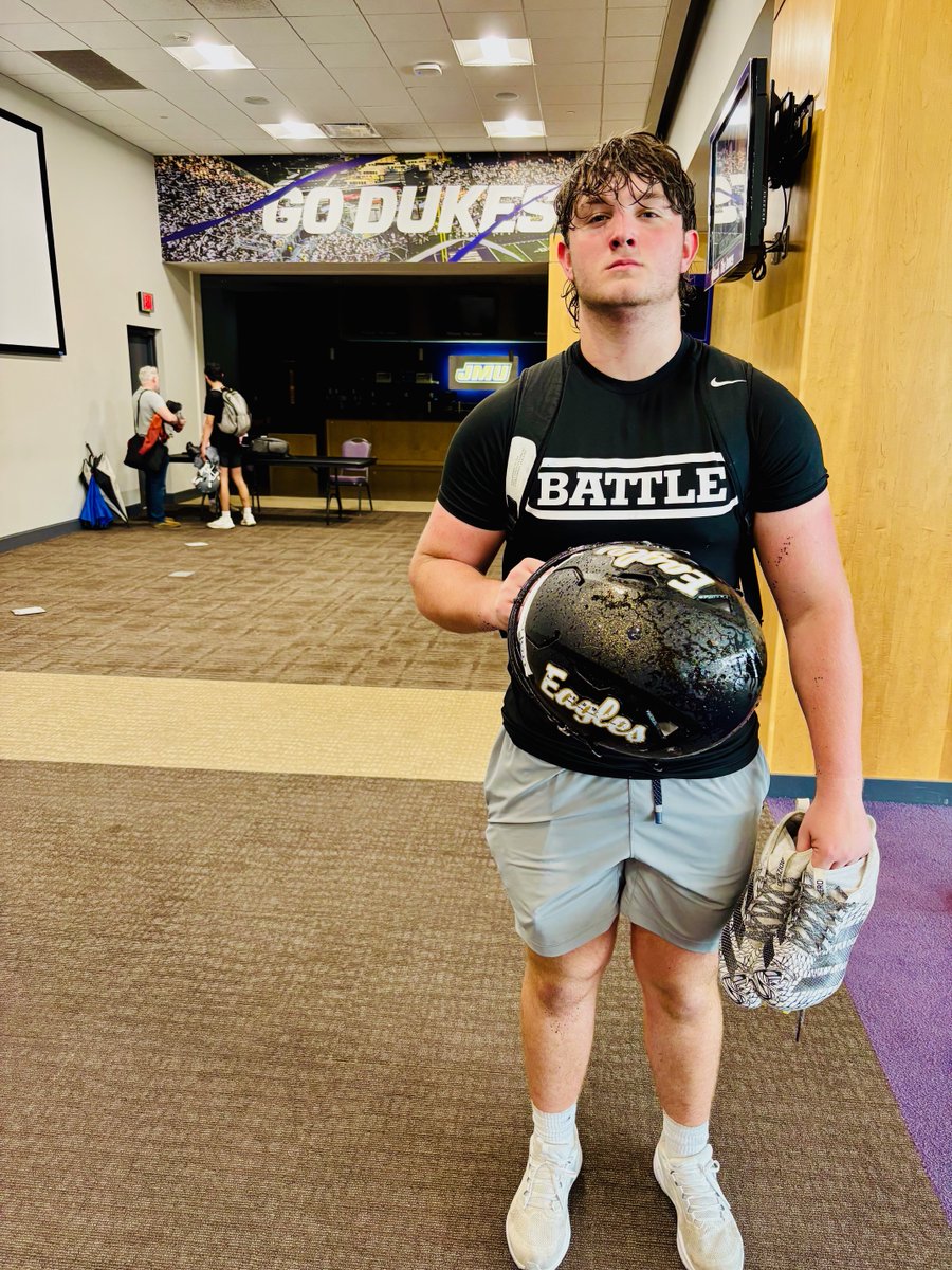 noahbarnhillFB's tweet image. Had a great camp today @JMUFootball! Thanks to all the coaches and players who helped out. You could feel the vibes - can't wait to be back! I'm Purple 72 in the videos below.
@JMUFBRecruiting @SSN_JMU @CoachSamDaniels @Coach_DiMike @CoachHitsch @UkohEssang @ApplebaumNathan…