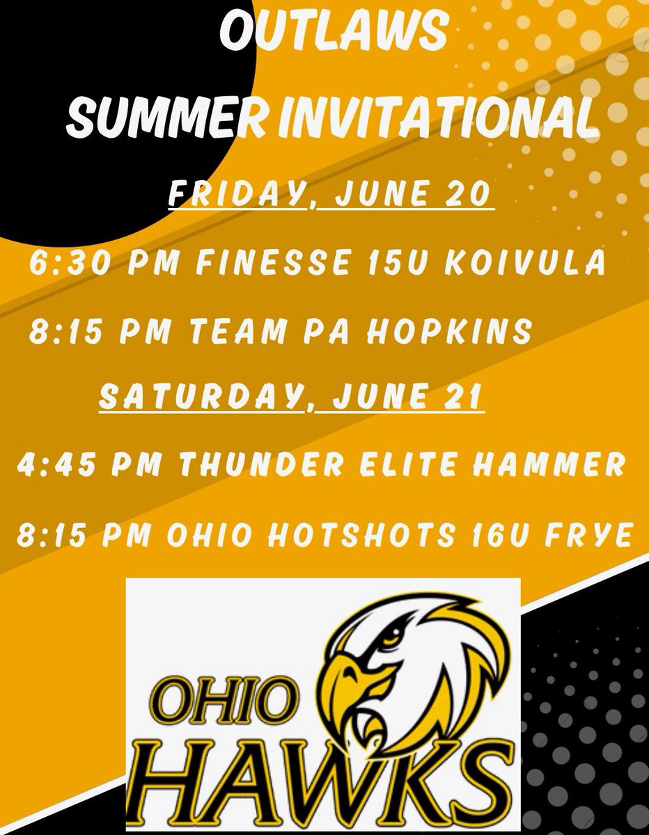 My team and I are headed back to North Ridgeville this weekend. Go Hawks!!