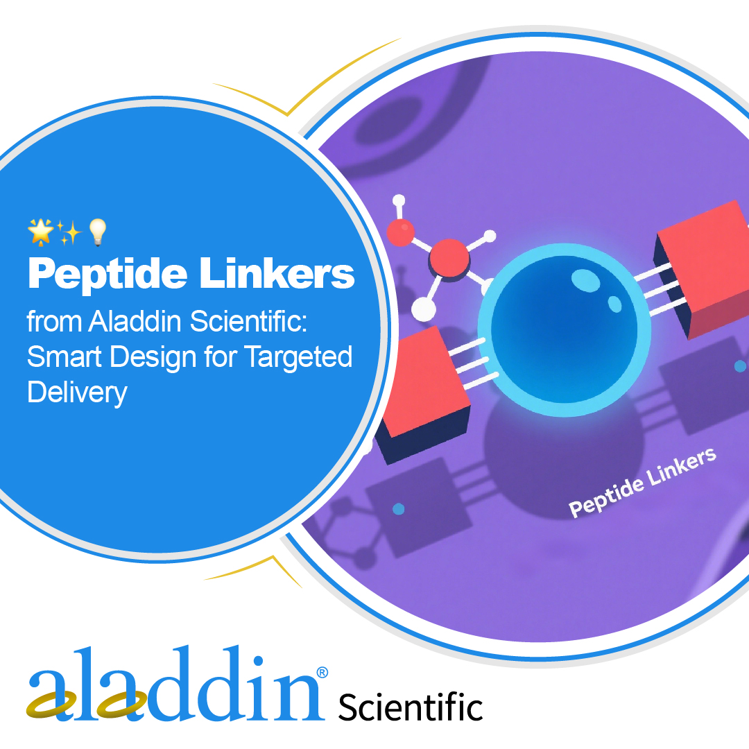 🔗 Peptide Linkers for Precision Payload Delivery

From ADCs to molecular probes, Aladdin Scientific’s Peptide Linkers provide stability and control in bioconjugation applications.
#PeptideLinker #DrugDelivery #AladdinScientific

🔗 Aladdin Scientific's Peptide Linkers: