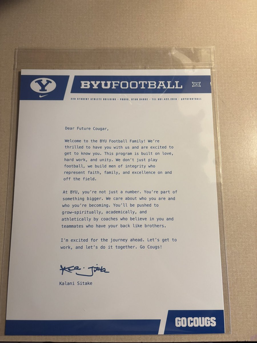 Myren Jackson (@5iveeduece) on Twitter photo Thank you <a href="/kalanifsitake/">Kalani F Sitake</a> and <a href="/Bbradley_BYU/">Brandon Bradley</a> for writing and sending me this note πͺπ½ <a href="/CoachWeev_Goat/">Coach Weev</a> <a href="/Coach_Clay7/">Coach Clay</a> <a href="/Coach_Geechie/">Coach Will</a> <a href="/BYUfootball/">BYU FOOTBALL</a> Thank you <a href="/kalanifsitake/">Kalani F Sitake</a> and <a href="/Bbradley_BYU/">Brandon Bradley</a> for writing and sending me this note πͺπ½ <a href="/CoachWeev_Goat/">Coach Weev</a> <a href="/Coach_Clay7/">Coach Clay</a> <a href="/Coach_Geechie/">Coach Will</a> <a href="/BYUfootball/">BYU FOOTBALL</a>