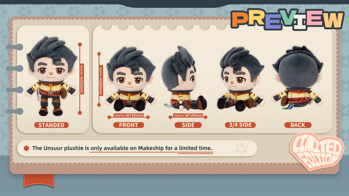 Strong on duty, soft on your shelf. 😊❤️
The official Unsuur Plushie is here — satchel, gloves, orange belt and all!
Only on Makeship. Limited time, limited edition.

makeship.com/products/unsuu…