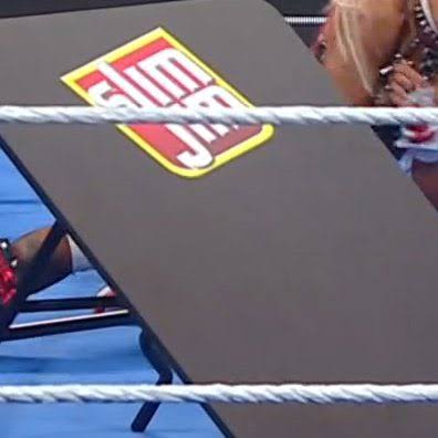 Open letter to <a href="/TripleH/">Triple H</a> <a href="/StephMcMahon/">Stephanie McMahon</a> <a href="/TheRock/">Dwayne Johnson</a> 
 When logos were added to the mat fans weren't impressed but moved on. We are all well aware its scripted entertainment but seeing advertisers on tables and ladders completely removes any thoughts of anything being improvised.#WWE