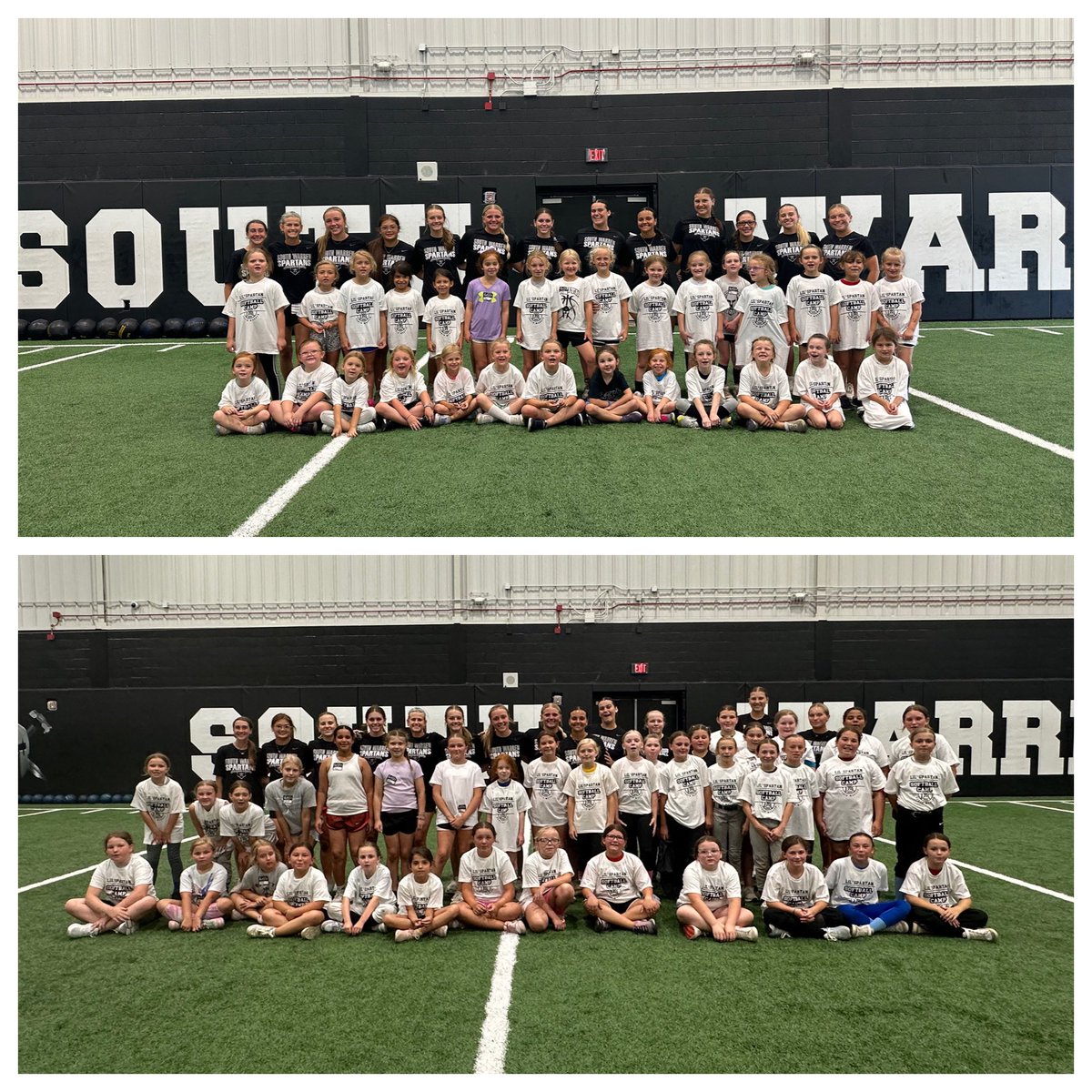 SWSoftball's tweet image. Our 2025 Little Spartan Camp was a HUGE success! We loved seeing all our future SPARTANS! 🥎🖤⚔️