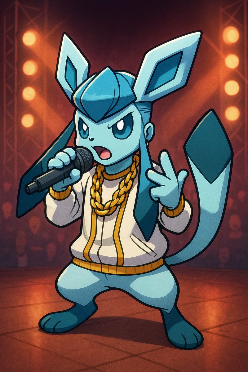 This Friday on an all new After Darkrai, nothing happens thats as cool as this AI image of Glaceon performing Ice, Ice, Baby.... #Pokemon