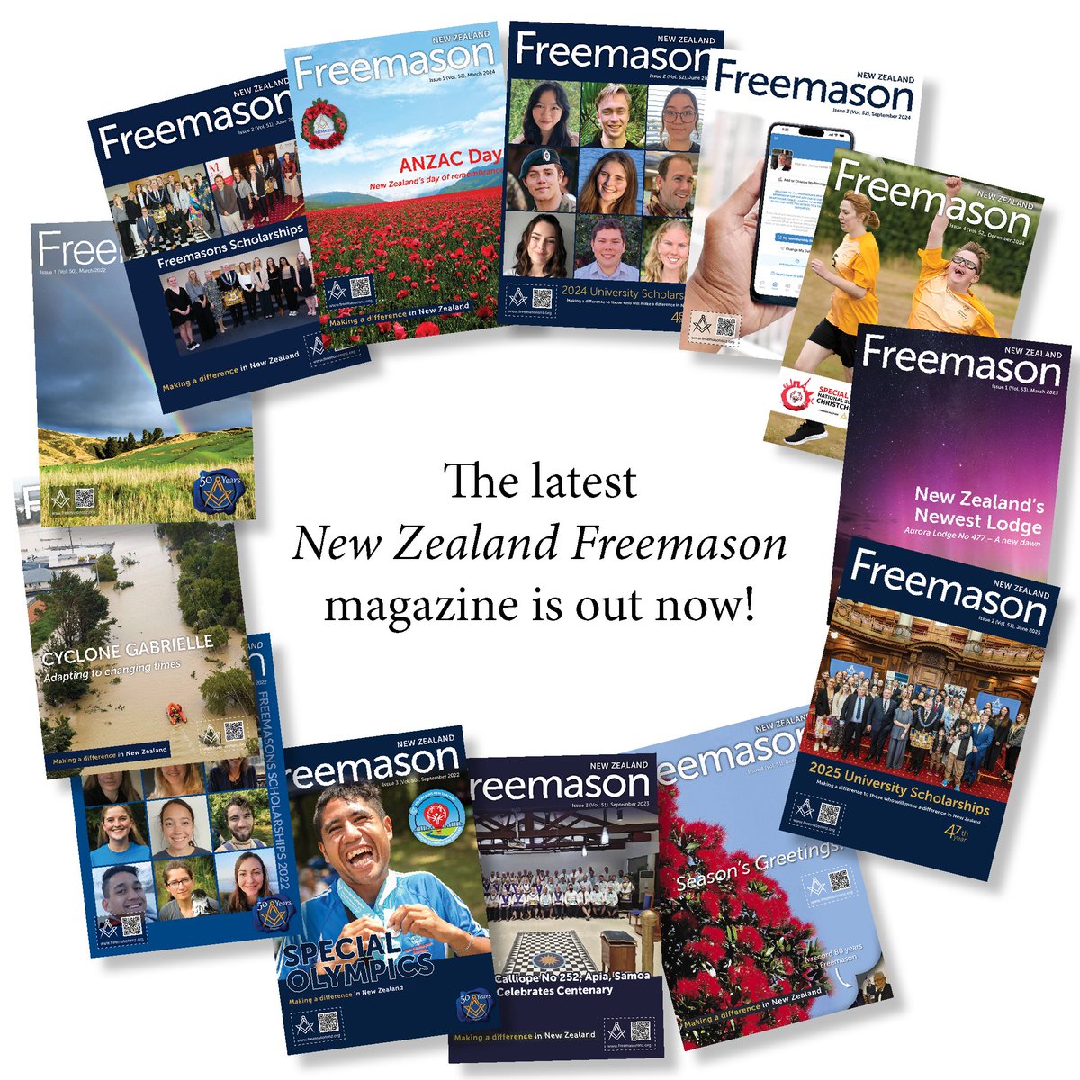 The latest New Zealand Freemason magazine our now! Please like, follow and share this post.
Read the June Issue online at freemasonsnz.org/publications in E-Book or PDF, and hard copy by mail soon to those subscribed.
Enjoy the read!
Freemasons Making a Difference in New Zealand.