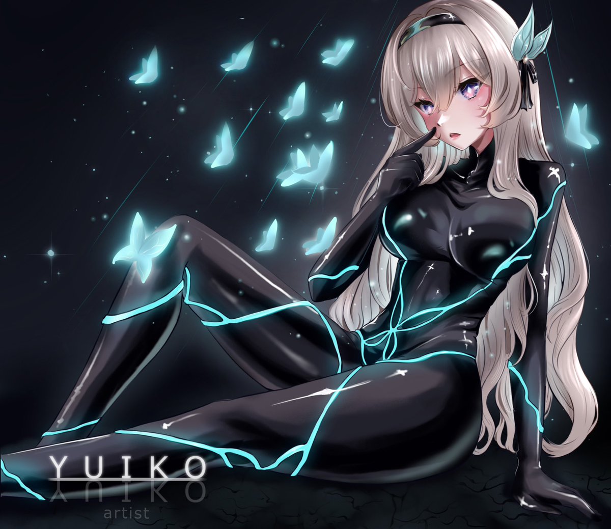 Yuiko_ku's tweet photo. “Fireflies are such magical creatures, aren't they? They may throw themselves at a flame or suddenly grow old, but every night before that, they will shine brighter than the stars”

 #Firefly #HonkaiStarRail #スターレイル https://t.co/WBATKlAtn0