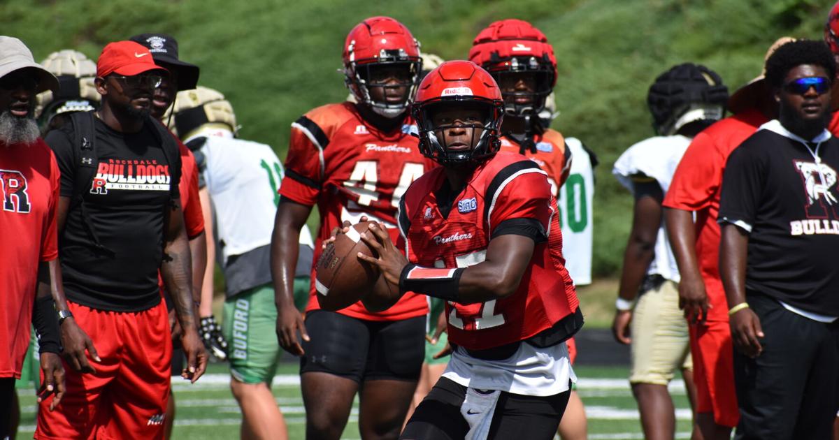PHOTOS: Rockdale County Bulldogs Football at Buford Padded Camp @rchs_bulldogsfb bit.ly/3FITYlv