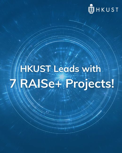 HKUST (@hkust) on Twitter photo HKUST leads the pack with seven projects awarded under the Research, Academic and Industry Sectors One-plus (RAISe+) Scheme launched by the Innovation and Technology Commission——the highest among all local institutions!
The funded projects span key areas including biomedicine HKUST leads the pack with seven projects awarded under the Research, Academic and Industry Sectors One-plus (RAISe+) Scheme launched by the Innovation and Technology Commission——the highest among all local institutions!
The funded projects span key areas including biomedicine