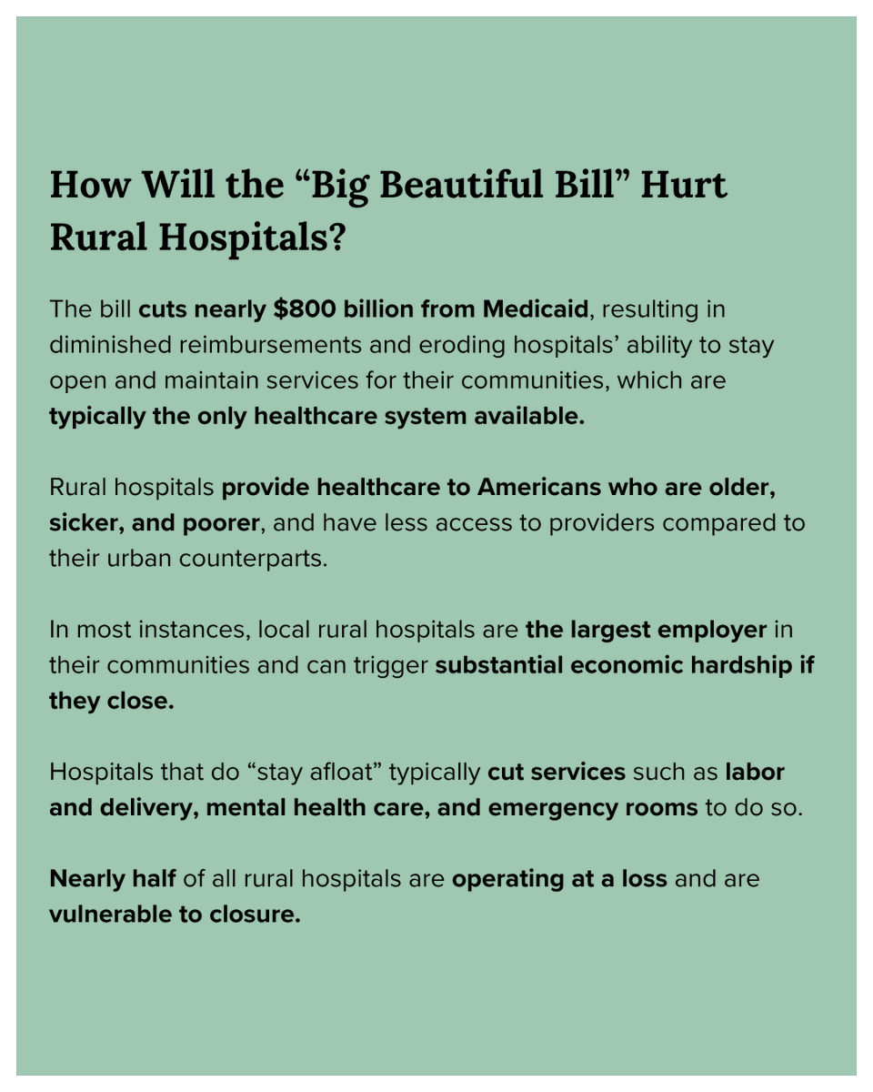 RepRheingans's tweet photo. 🏥 Let's talk #RuralHospitals: a new study shows 3️⃣ rural hospitals in #Michigan are at risk of imminent closure should the #BigBeautifulBill become law. @detroitnews reports that Speaker Hall "embraces" the cuts that'll cause those closures... #DefendMedicaid #NoMedicaidCuts 1/2 https://t.co/NSj5s56bQI