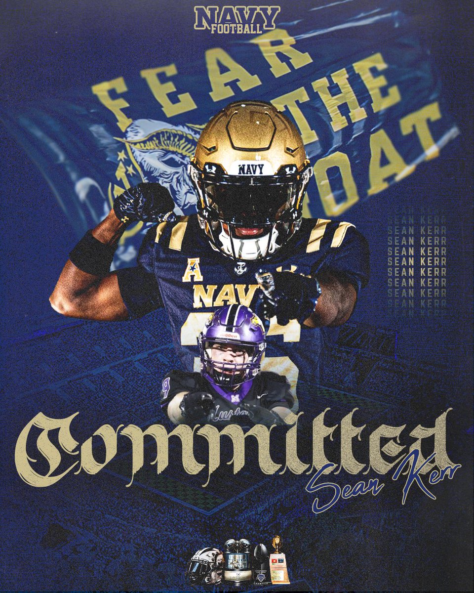 100% committed 🟦🟨
Thank you to my parents for supporting me throughout this whole process. In addition, thank you to the staff at Navy for allowing me to fulfill my lifelong dream of playing at the Division 1 level as well as serving my country! Only the beginning!!