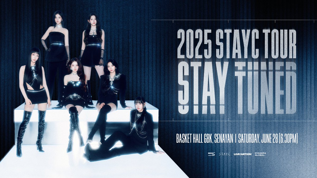 2025 STAYC TOUR
[STAY TUNED] in Jakarta D-7 ! 
Jakarta, tunggu aku!💖

stayc.lnk.to/tour
dyandraglobalstore-04.com

#STAYC #스테이씨
#STAY_TUNED 
#2025_STAYC_TOUR