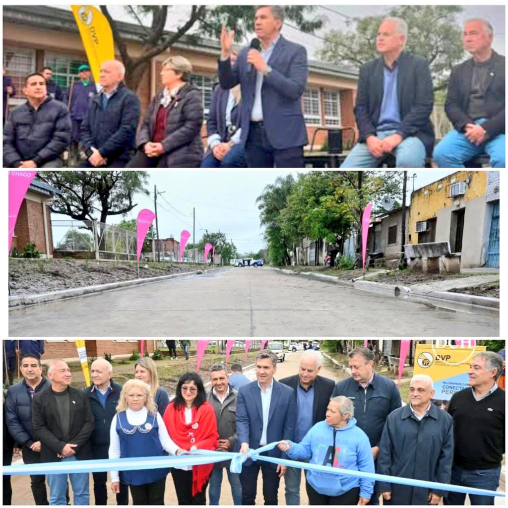 Hoy nuestro Gobernador <a href="/LeandroZdero/">Leandro Zdero</a> inauguró 25 nuevas cuadras de pavimento urbano en Villa Ercilia #SeguimosAdelante con obras que perduran y mejoran la calidad de vida de los vecinos de Resistencia <a href="/roy_a_nikisch/">Roy Nikisch</a> <a href="/MuniResistencia/">Municipalidad de Resistencia</a>