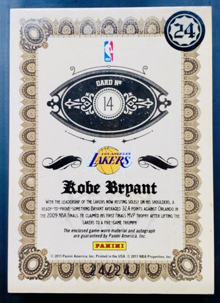 PhillyPhillyCards1 (@jonorato5) on Twitter photo Havenโt been incredibly active on socials lately. Grinding shows and the best LCS around <a href="/RoyalCardz/">Royal Cardz NJ</a> but finally grabbed my first Kobe auto and stoked for it. Game used and Jersey # 24/24 for the ๐
<a href="/CardPurchaser/">Card Purchaser</a> Havenโt been incredibly active on socials lately. Grinding shows and the best LCS around <a href="/RoyalCardz/">Royal Cardz NJ</a> but finally grabbed my first Kobe auto and stoked for it. Game used and Jersey # 24/24 for the ๐
<a href="/CardPurchaser/">Card Purchaser</a>