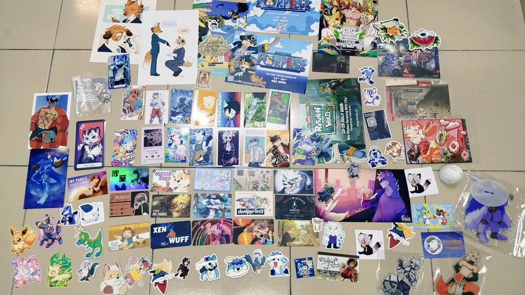 haznutte's tweet image. paws&amp;amp;pencils haul :3