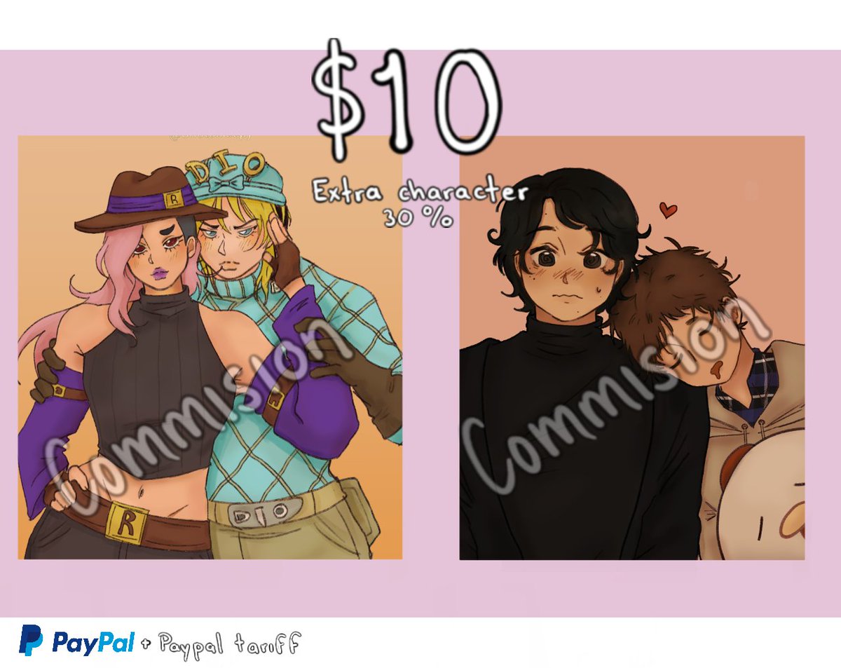 Reminder that if youre looking for cute and affordable comms i got your back!!

With just a dm away i can draw whatever you have in mind ♪⁠～⁠(⁠´⁠ε⁠｀⁠ ⁠)

♡ Rts are appreciated 
#yumetwt #yumeship