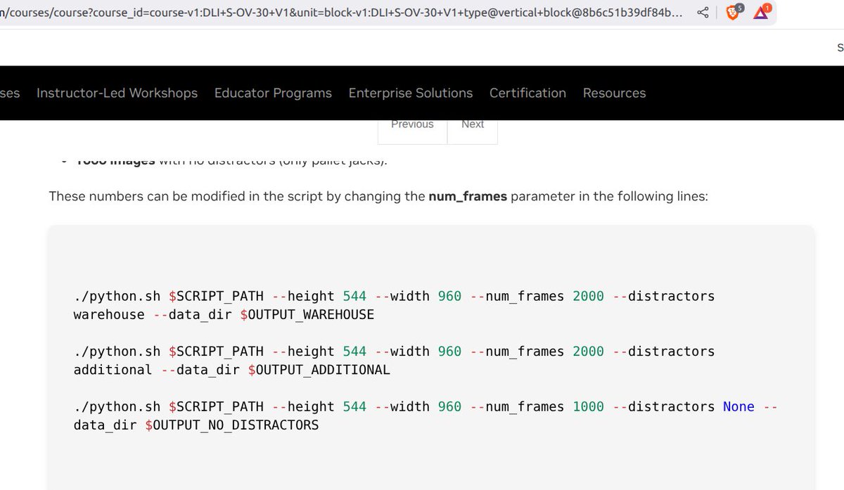 CocJii's tweet image. If you encounter the error
Expected inputs:num_samples to be greater than 0 but instead received 0 from OgnSampleUniform.py
when you execute the command
./python.sh $SCRIPT_PATH --height 544 --width 960 --num_frames 1000 --distractors None --data_dir $OUTPUT_NO_DISTRACTORS…