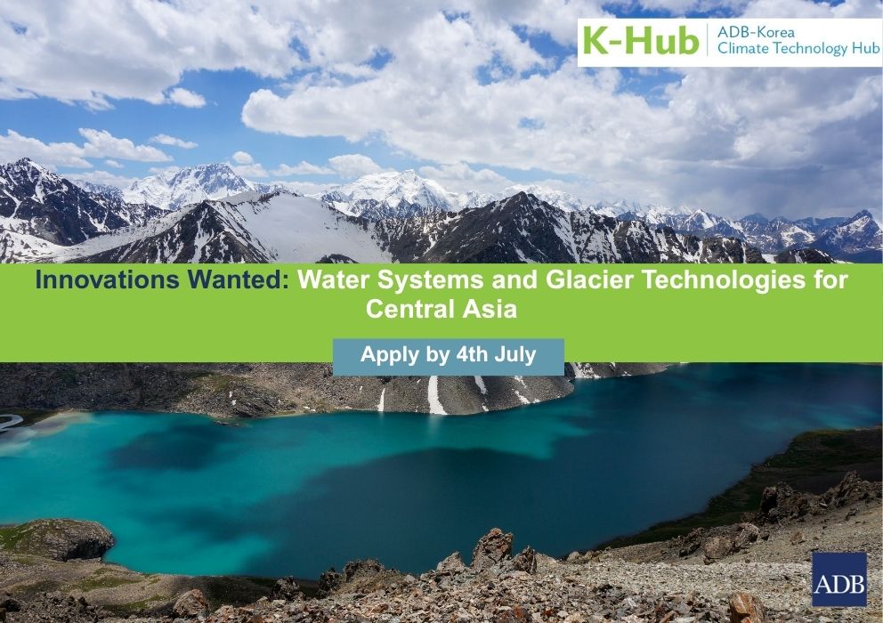 ADB_Digital's tweet photo. 💧 Glaciers are melting fast! Protect water supplies with your solution. Win $10K + Bishkek Forum invite. Apply by July 4, 2025: https://t.co/nm4pVGNmJZ https://t.co/NYAsg1L6vb