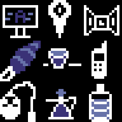 Prática pixel art 17/06:

só um desenho pois eu estou com sono.
Não teve tema, fui desenhando o que me vinha na cabeça e o que eu via ao meu redor.

#pixelart #aseprite