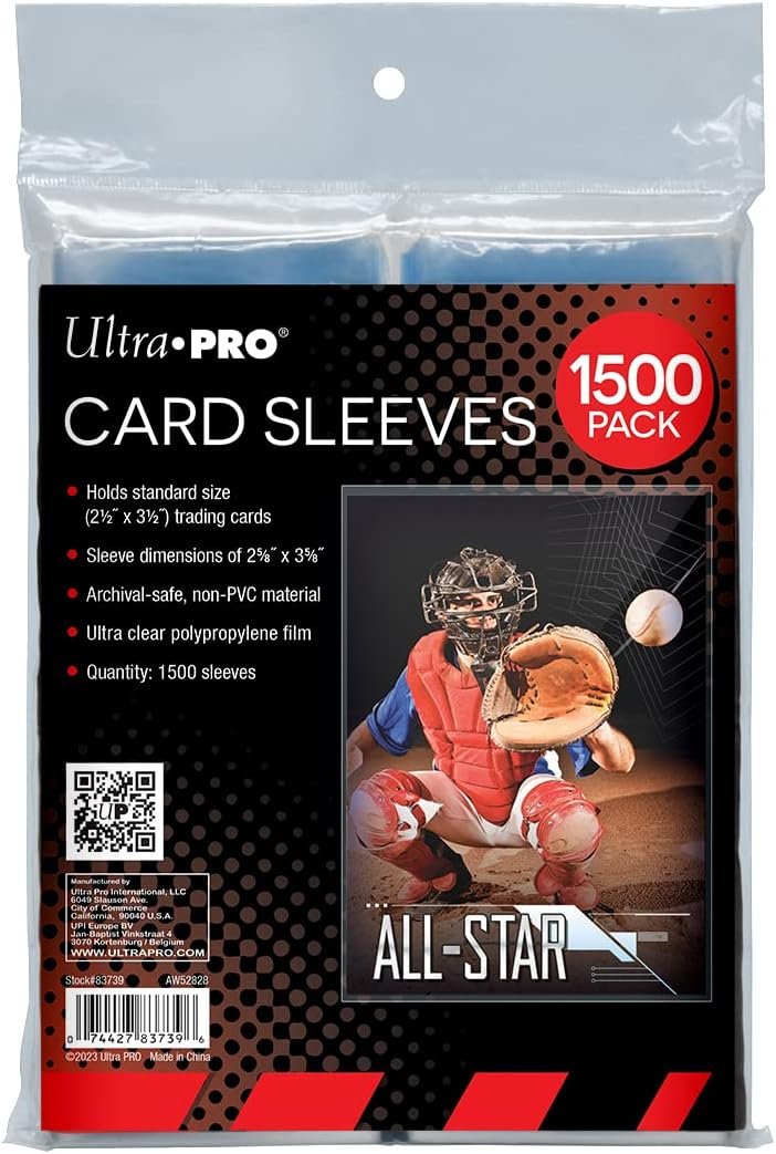 PokemonDealsTCG's tweet photo. Ultra PRO Trading Card Sleeves &amp; Top Loaders on Amazon

Ultra PRO Card Sleeves 1500-Pack $23.40
https://t.co/7QFHVVwFmN
Ultra PRO Top Loaders 100-Pack $18.99
https://t.co/mTy3cShHOc
Ultra PRO Top Loaders 25-Pack $7.00
https://t.co/vmS9GjBD4f

#Pokemon #PokemonTCG #AD https://t.co/2r0sJVENDG