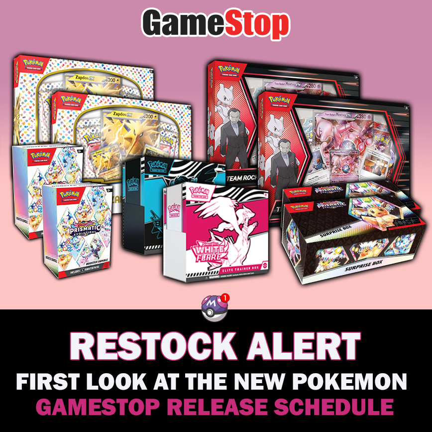 FIRST LOOK at the Pokemon GameStop Release Schedule! 👀

Don't miss these - some of the biggest releases this year!

A thread! 🧵