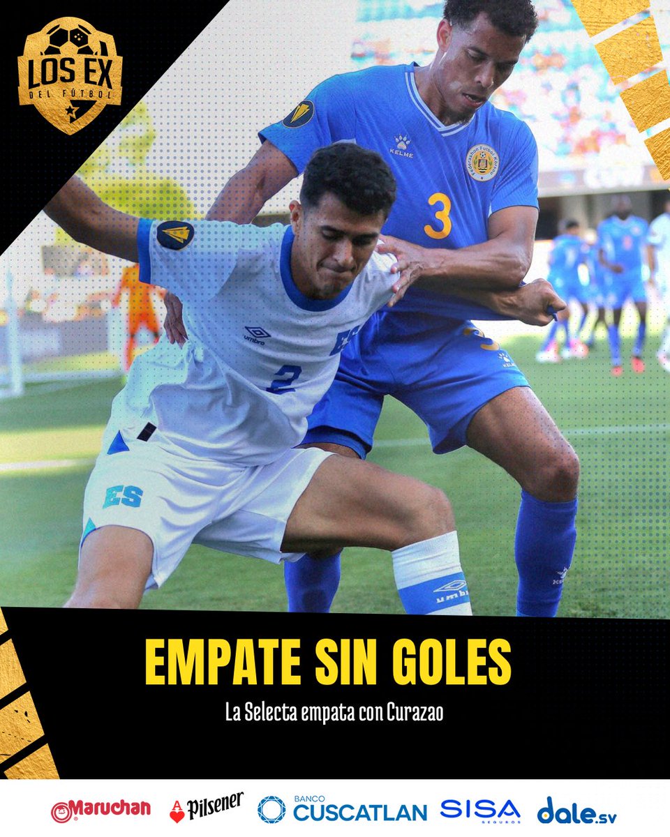 #CONCACAF #FIFA #ElSalvador

¡TODO TERMINA 0-0!

La Selecta se reparte los puntos con Curazao ¿Qué te pareció lo mostrado por la selección?🤔

📷: <a href="/LaSelecta_SLV/">La Selecta</a>