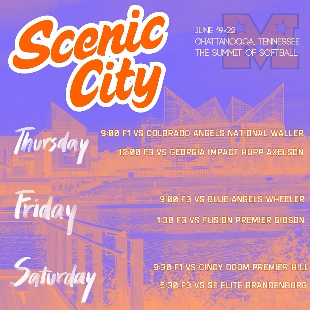 Scenic City this weekend! 🧡💙