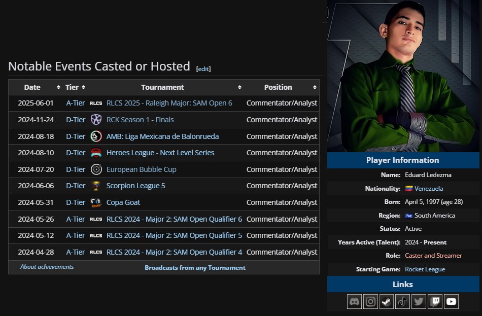 Retomamos el casteo? Porque no??
"Estamos disponibles" 🎙️
liquipedia.net/rocketleague/T…