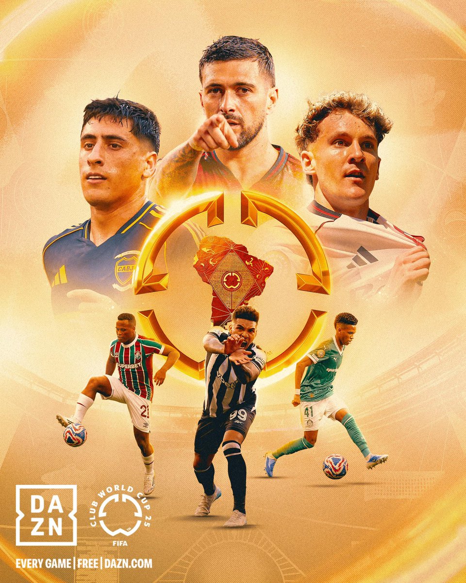 El póster del Mundial de Clubes por la primera fecha INVICTA de los equipos sudamericanos.

Espectacular. 🏆🌎