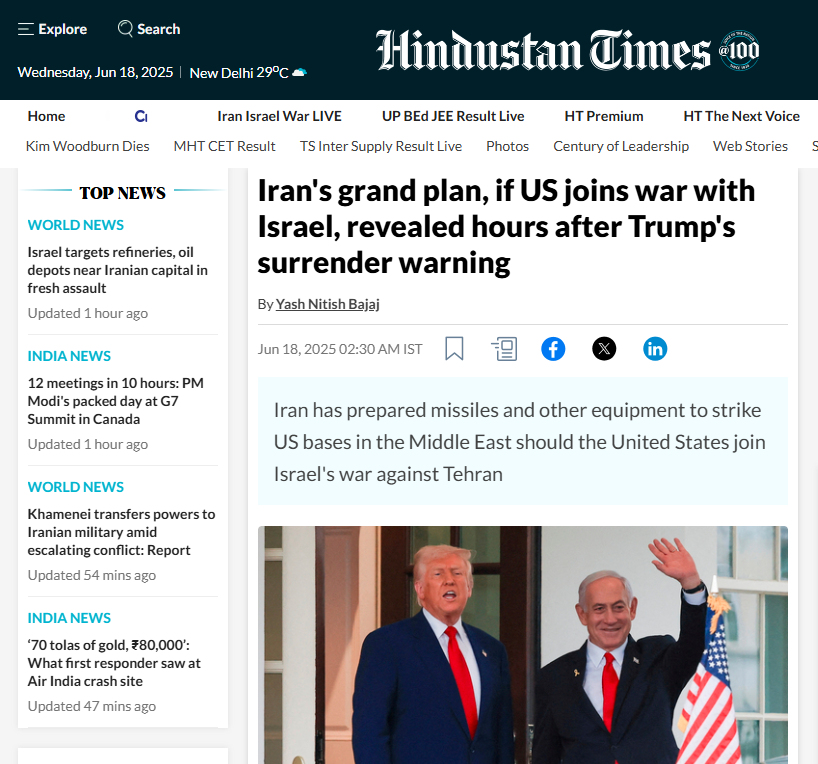 ajaysharmashow's tweet image. The U.S. entry into the Iran-Israel conflict raises global tensions and complexities. As this situation unfolds, the world watches closely. Stay informed and engaged. #IranIsraelWar #USInvolvement #GlobalPolitics #MiddleEastCrisis #ConflictResolution