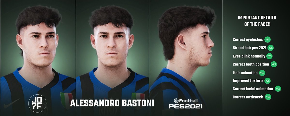 Alessandro Bastoni - PES 2021 (PC MOD)
-
Become a subscriber and get the download released for this and other faces
-
Download:
Option 1 - buymeacoffee.com/jo7facemaker/e…
Option 2 - ko-fi.com/s/0968012998
-
#eFootball #PES #PES2021 #eFootball2025 #FIFA #EAFC #EAFC25