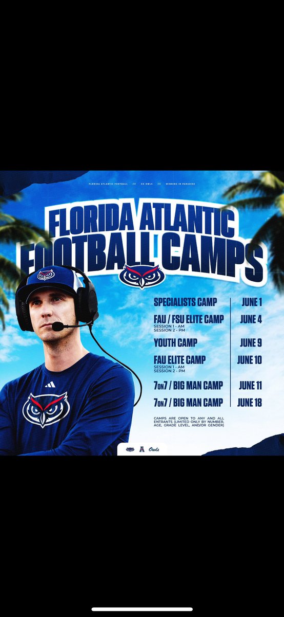 Ayden Steen (@ayden_steen224) on Twitter photo Attending FAU Football Camp tomorrow. <a href="/CoachHamby/">Stephen Hamby</a> <a href="/CoachDJ_WRA/">DJ McCarthy</a> <a href="/CoachWSmith1/">Willie Smith</a> <a href="/Coach_JBullard/">Coach J Bullard</a> <a href="/CoachRayG/">Ray Gordon</a> <a href="/Snausy54/">Alex Malsbury</a> <a href="/CoachMikeColee/">CoachMikeColee</a> Attending FAU Football Camp tomorrow. <a href="/CoachHamby/">Stephen Hamby</a> <a href="/CoachDJ_WRA/">DJ McCarthy</a> <a href="/CoachWSmith1/">Willie Smith</a> <a href="/Coach_JBullard/">Coach J Bullard</a> <a href="/CoachRayG/">Ray Gordon</a> <a href="/Snausy54/">Alex Malsbury</a> <a href="/CoachMikeColee/">CoachMikeColee</a>