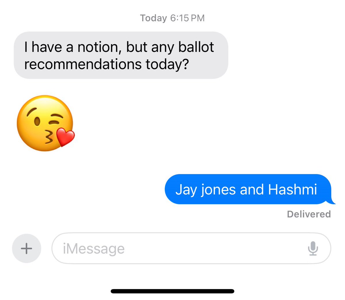 Very proud to have copy and pasted this text for folks scores of times today. 

Onward to November!