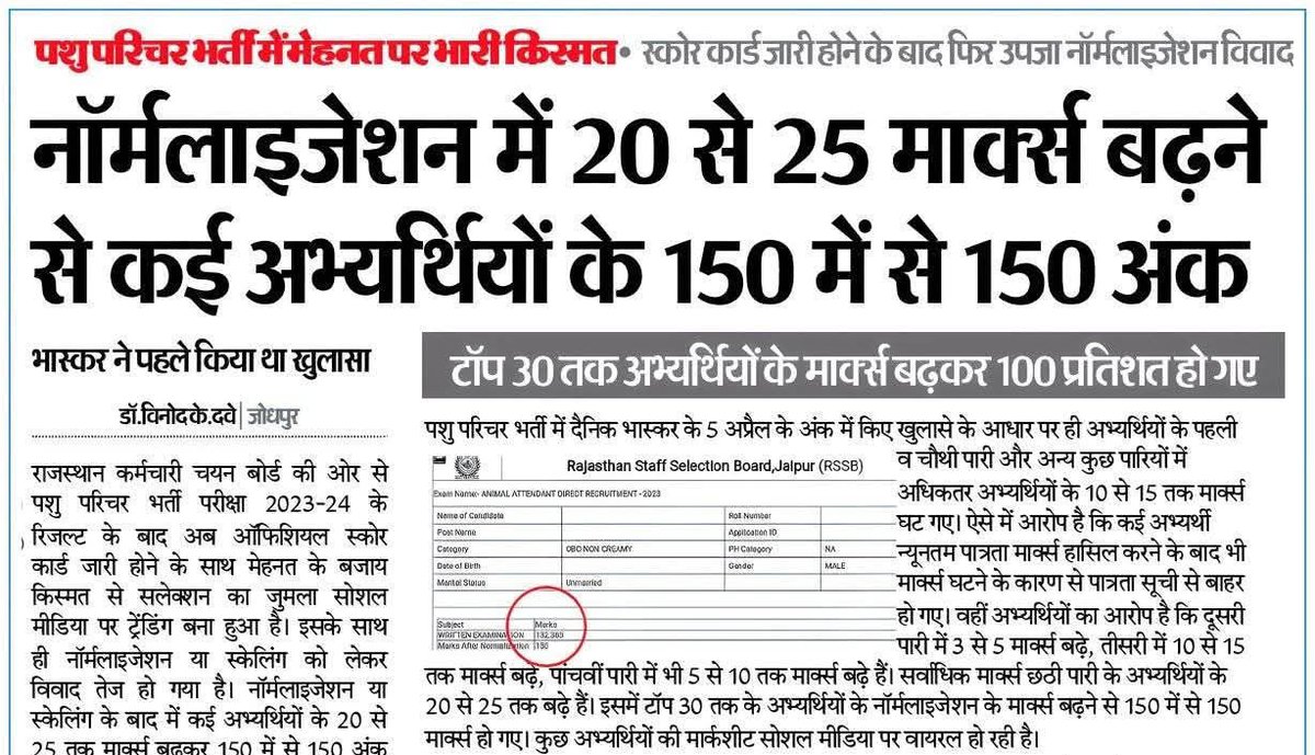 नॉर्मलाइजेशन कहीं ना कहीं मेहनत करने वालों के साथ न्याय नहीं करता 🙏🙏 इस प्रक्रिया में सुधार बहुत ज्यादा जरूरी है 🙌🙌