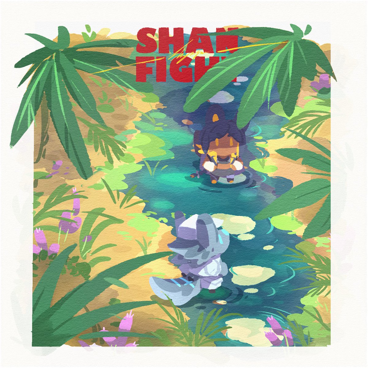 【SHAN-fight】苍狮雨林

最近想摸摸这种鱼，不过还达不到心理预期的效果

之后有空画其他的再试试吧~

是FLASH和MIYA在雨林打猎途中

#ocartist #OC #draw #FURRY #furryart #orange #shanyunjun #furryarwork #SHANfight