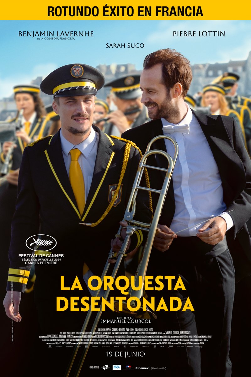 #Próximamente 🎥 |  LA ORQUESTA DESENTONADA, de Emmanuel Courcol.

El aclamado director Thibaut tiene leucemia y necesita un donante de médula ósea. Encuentra a un hermano mayor, un músico y obrero de una fábrica, y desencadena un viaje musical.

➡️ bit.ly/OrquestaDesent…