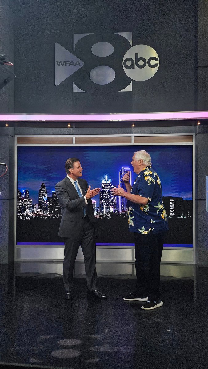 Pretty darn cool to have had a hand in reuniting these two legends tonight on WFAA+