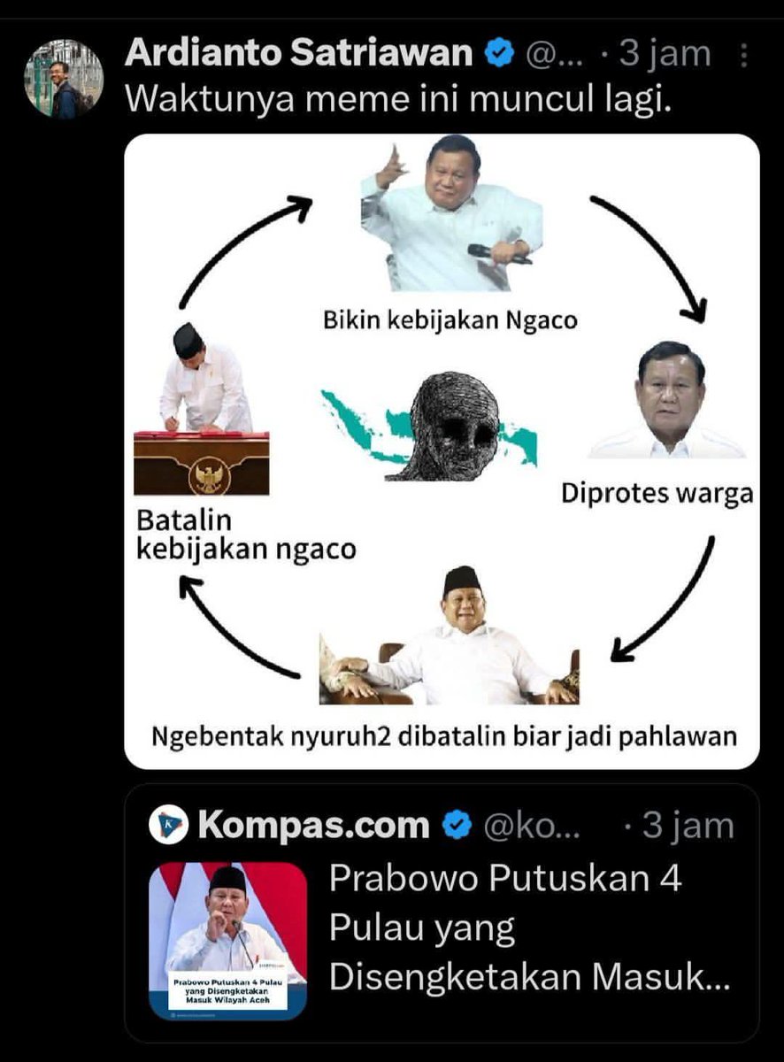Mas2Reborn's tweet photo. @AbdullahYu76015 @Gerindra @prabowo Gak usah ndakik2 muji. Pake siklus ini aja. https://t.co/mq2L8oh9X3