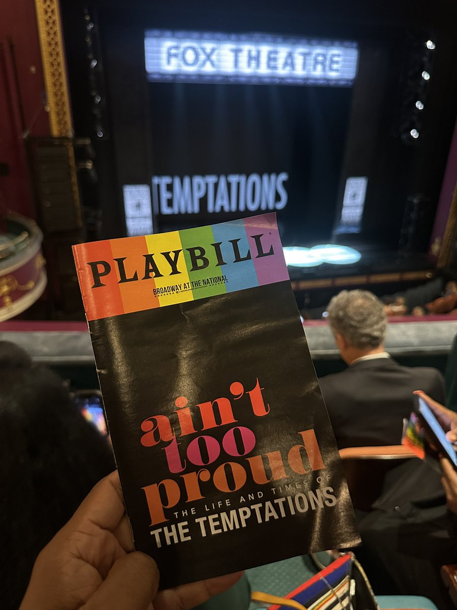 Murph & Turf (@jamesmurphy) on Twitter photo We had a timeeeee down to the National Theater for opening night of <a href="/AintTooProud/">Ain't Too Proud</a>. Now playing <a href="/BroadwayNatDC/">Broadway at The National</a> thru Sunday, June 22.
For tickets visit: BroadwayAtTheNational.com We had a timeeeee down to the National Theater for opening night of <a href="/AintTooProud/">Ain't Too Proud</a>. Now playing <a href="/BroadwayNatDC/">Broadway at The National</a> thru Sunday, June 22.
For tickets visit: BroadwayAtTheNational.com