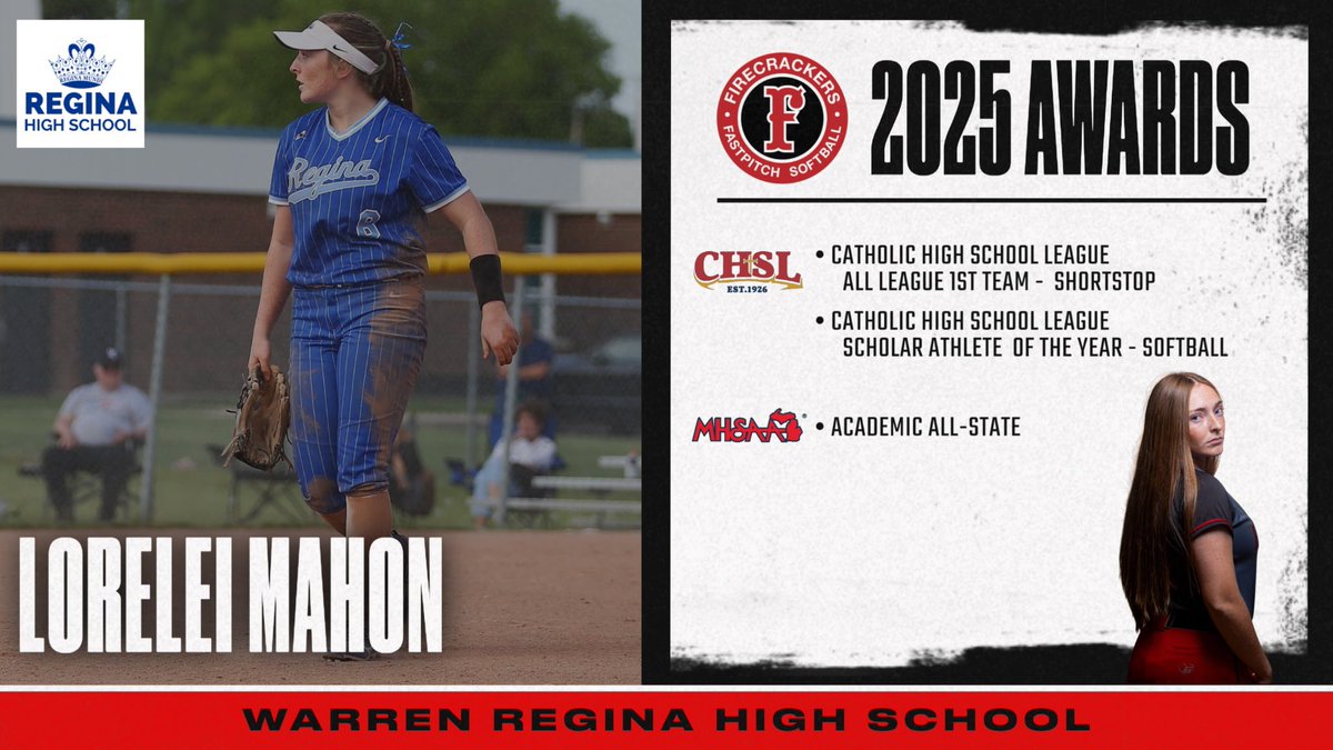 Next up we have <a href="/Lorelei_Mahon/">Lorelei Mahon</a> from Regina High School. Lorelei will attend the University of Michigan in the Fall. ❤️🖤🧨