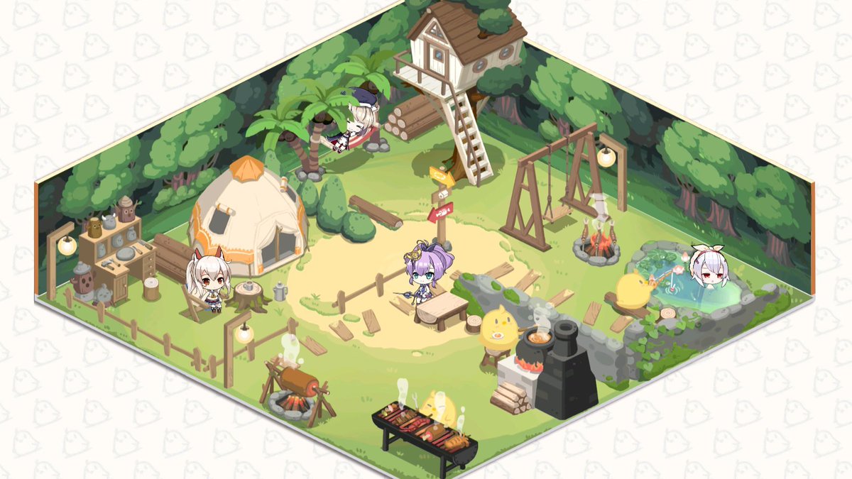 【お知らせ】
明日メンテナンス後、
家具シリーズ「饅頭無人島」がショップにて復刻販売！

販売期間は6月25日（水）23:59まで！
お見逃しなく！

※下記の家具はダイヤ販売家具になります：
・拠点の木箱
・拠点の食卓
・拠点の石鍋
#アズールレーン