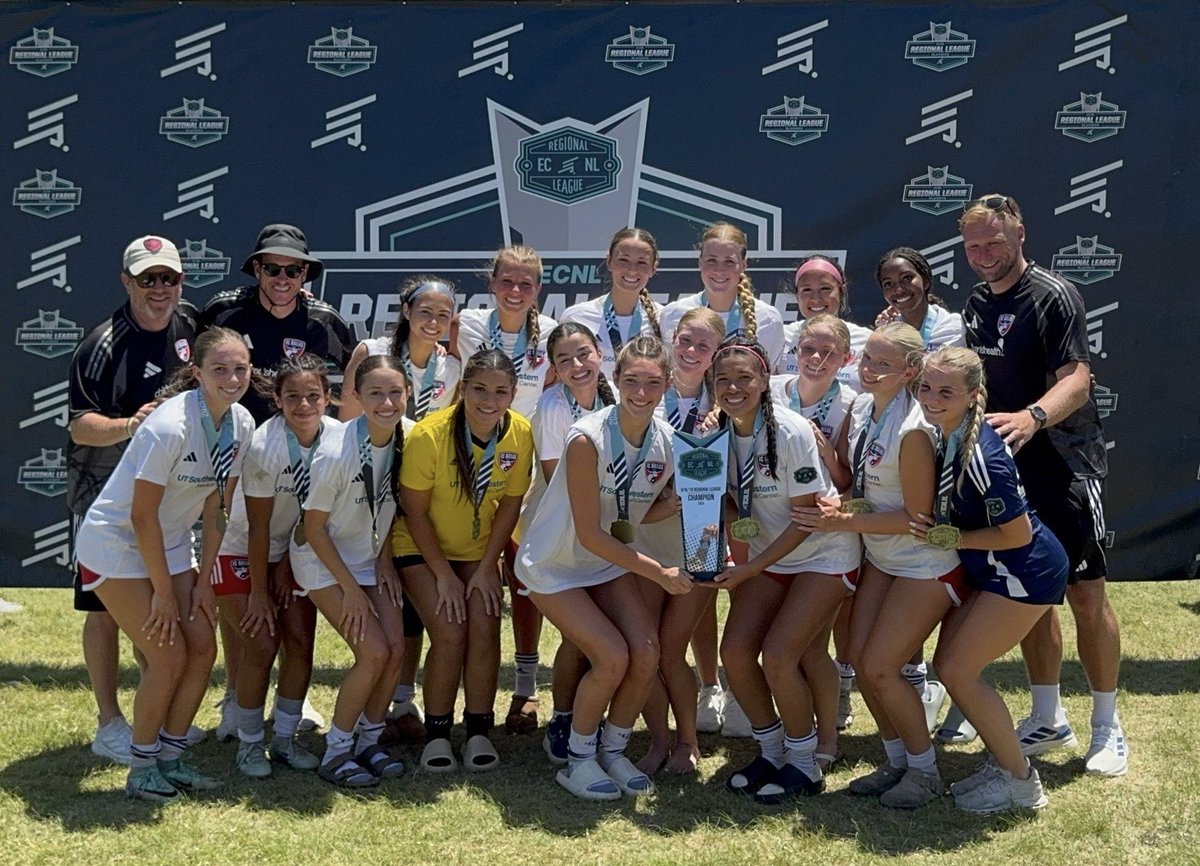 FCDallas07gECRL's tweet photo. What a season!! These girls gave their all and rallied around each other throughout the many injuries and challenges they faced. They had an undefeated league and playoff season. Way to leave your mark and go out as ECNL South Regional League Champs!!

@FCDGirlsECNL https://t.co/1Ehrb3tOX3