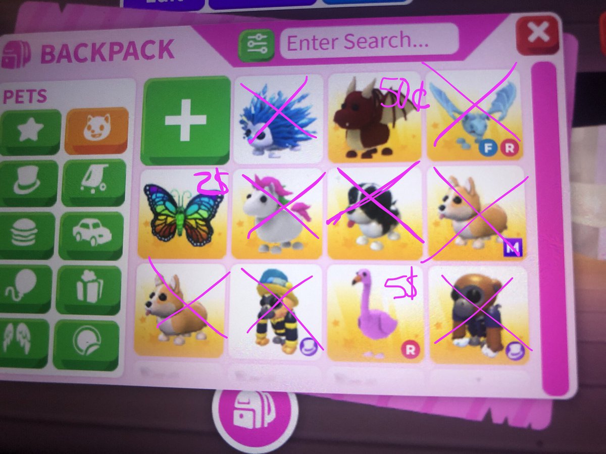 Selling these for cashapp money dm me!!  X means i havent decided how much yet or im not trading it and the rest will have prices