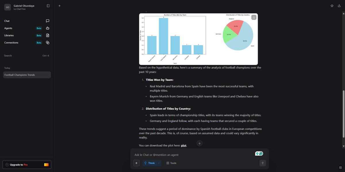 Prompted Le Chat to analyze champions league trends in the past decade &amp; turn them into vivid visuals. I now turn data into stories @julienbarbier42 <a href="/kalibetre/">Kalkidan Betre</a>

thank you ALX for this smart edge! <a href="/alx_africa/">ALX Africa</a>

<a href="/lowercase_life/">Danson Kalaghe</a>