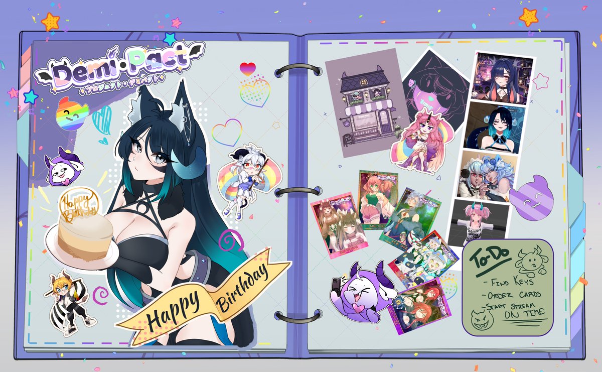 projectdemipact's tweet image. 💜 Happy Pride Month 💜
This Month's Celebration Starts With A Giveaway From @_VTCards_ ! Any Demi•Pact Card Purchase Could Potentially Get You The Full Set!
Incoming Drops :
➜ Mascot Wallpaper
➜ Patreon Live2D Item
➜ Pride Merch + Standees
➜ Sinni-Mini Release