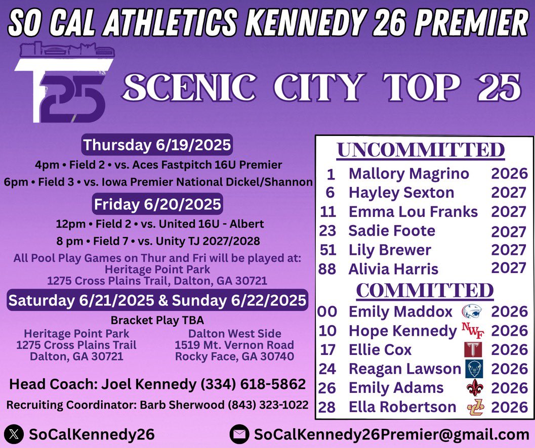 Ella Robertson (@ellarobertson01) on Twitter photo Ready to compete against the best of the best this week!! See you in Dalton! <a href="/SoCalKennedy26/">So Cal Athletics Kennedy 26 Premier</a> Ready to compete against the best of the best this week!! See you in Dalton! <a href="/SoCalKennedy26/">So Cal Athletics Kennedy 26 Premier</a>